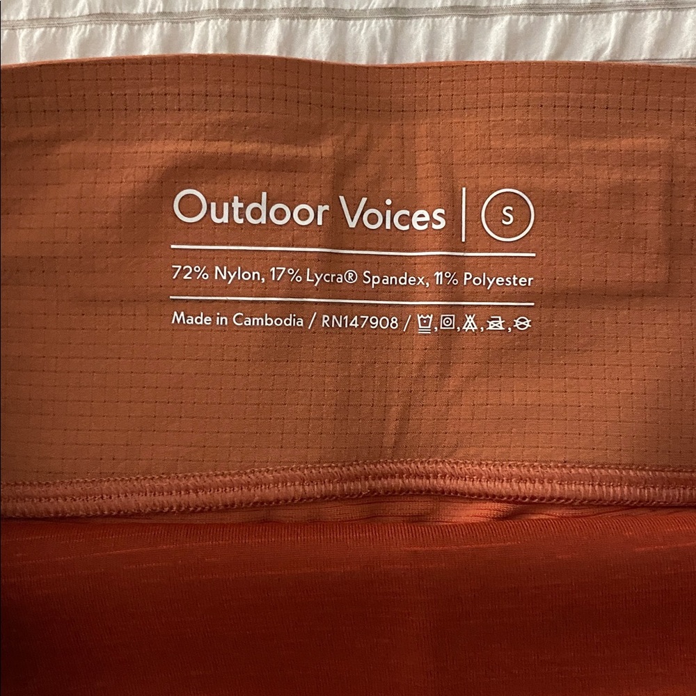 Outdoor Voices Burnt Orange Carpi Leggings - Picture 2 of 4